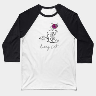 Dizzy Cat with Easter egg Baseball T-Shirt